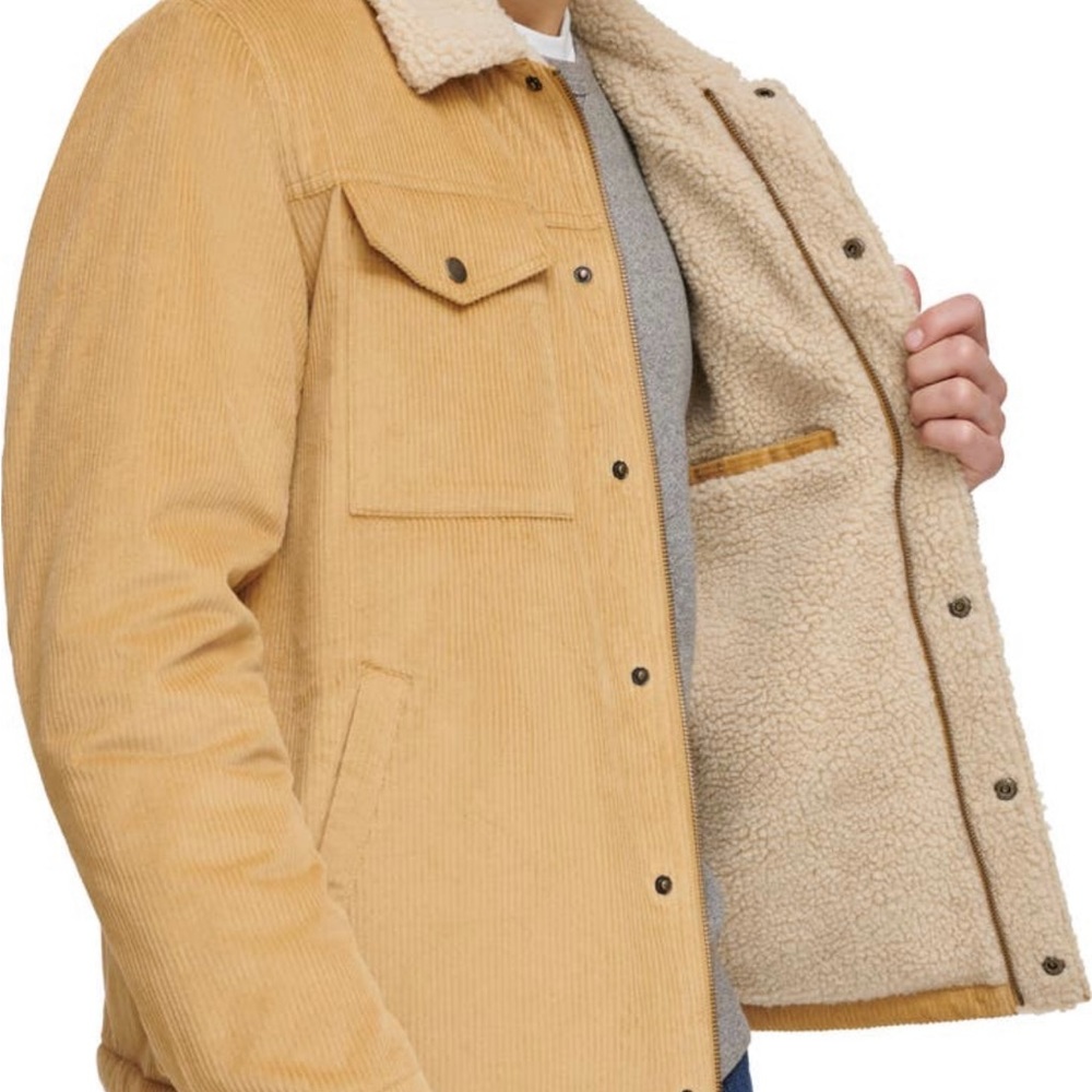 Levi’s corduroy high pile fleece  lined trucker jacket